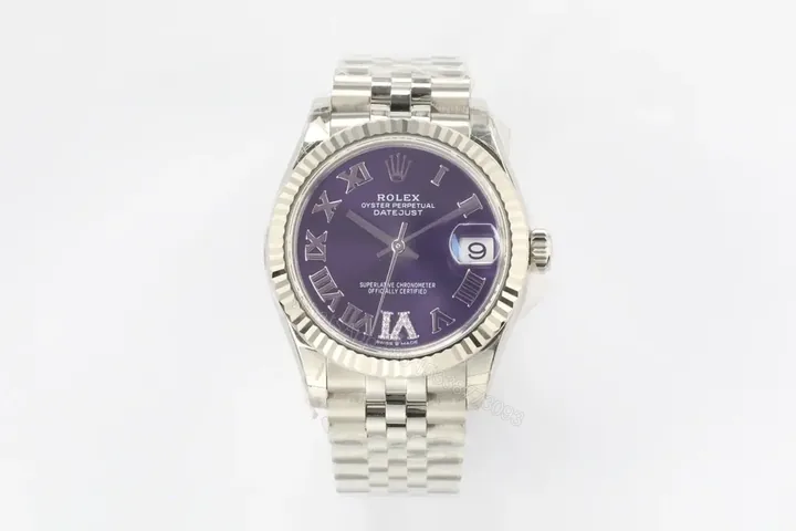 View 1 of Rolex Datejust 31 Purple Roman Watch Jubilee Ultimate 31MM 178274-0088