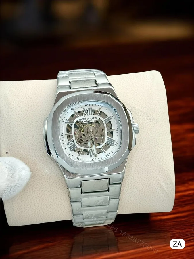 View 1 of Patek Philippe Silver Dial Silver Watch First Copy | AAA+ Replica