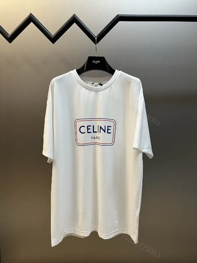 View 1 of Premium Cotton Oversized Tee with Bold Logo, White, Luxe Streetwear