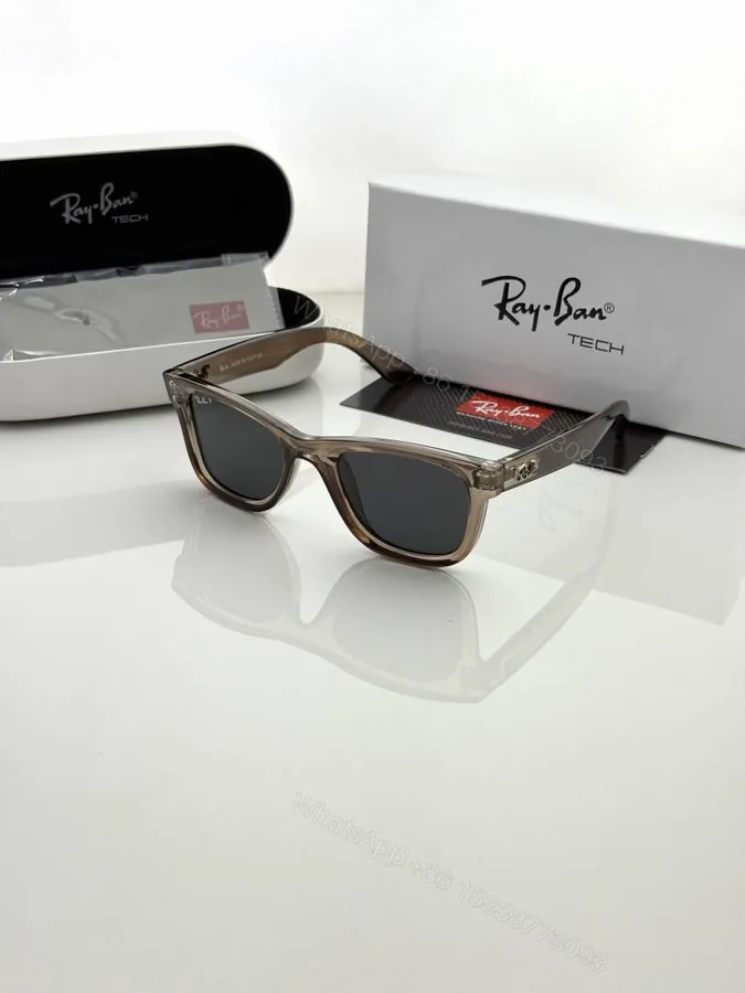 View 1 of First Copy RayBan 0502 Brown Black Sunglasses