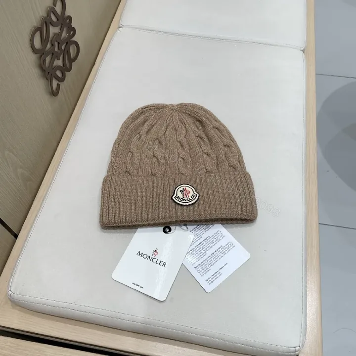 View 1 of Taupe Cable Knit Beanie – Subtle Luxury, All-Season Warmth