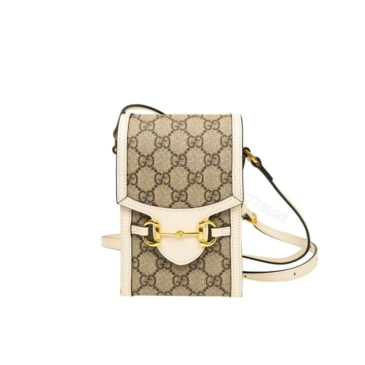 View 1 of Gucci Horsebit 1955 Mini Bag White 17Cm 625615 92TCG 9761