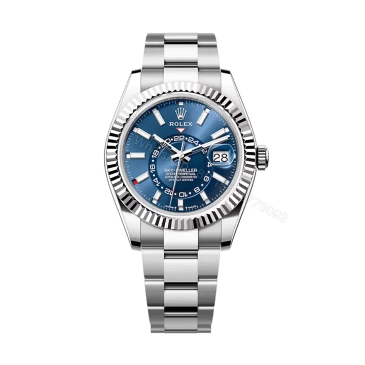 View 1 of Superclone Rolex Sky-Dweller Bright blue Dial 336934 Oyster