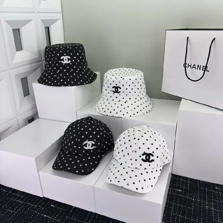 View 1 of Monochrome Dot Logo Bucket Hat - Premium Streetwear Style