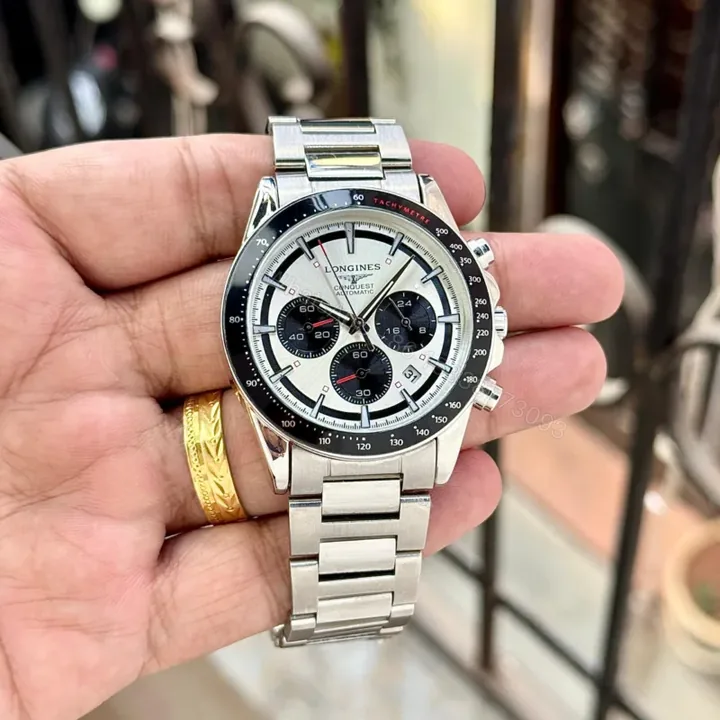 View 1 of Longines Conquest Chronograph 42mm Stainless Steel Quartz