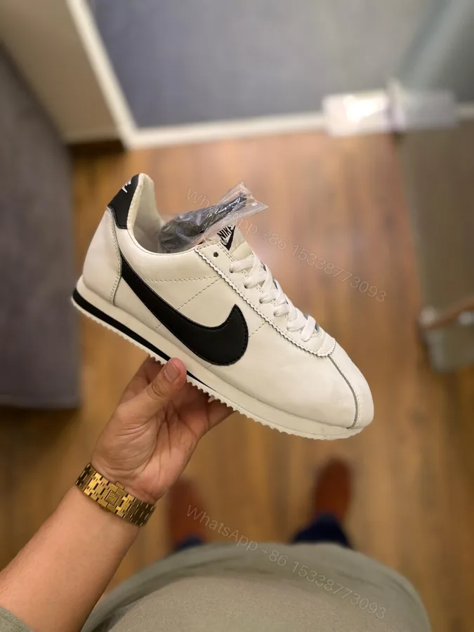 View 1 of FIRST COPY NIKE CORTEZ WHITE BLACK FOR MEN