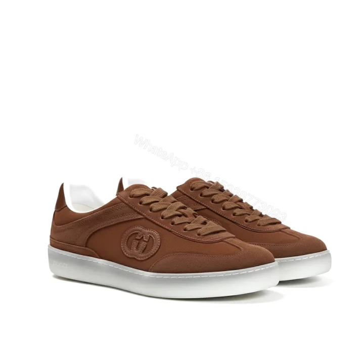 View 1 of Gucci Men G75 Sneaker Light Brown Suede