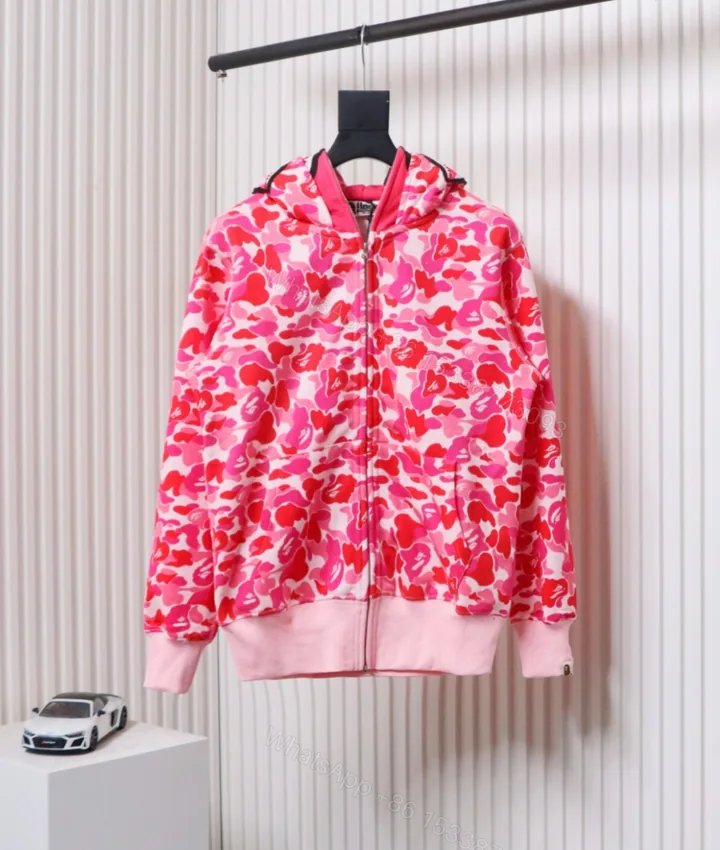 View 1 of BAPE Camouflage Double Hat Hoodie Pink