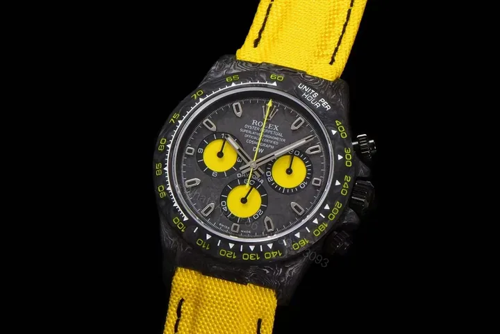 View 1 of Replica DiW Rolex Cosmograph Daytona All Carbon Yellow Edition