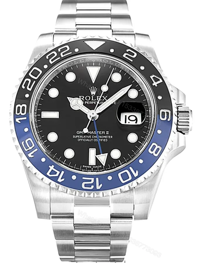 View 1 of Superclone Rolex GMT-Master II Black Dial 116710BLNR “Batman”