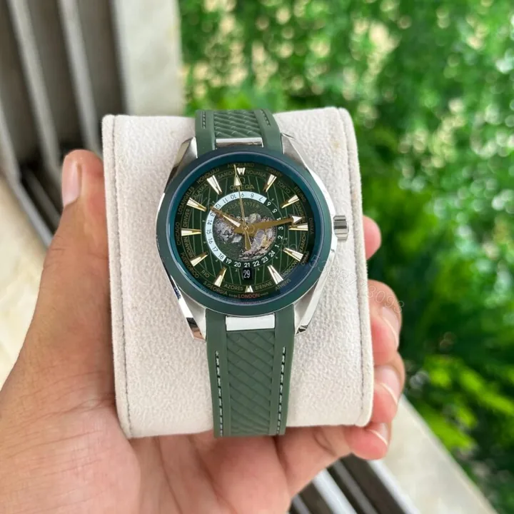 View 1 of Omega Seamaster Worldtimer Black Green 42mm Automatic