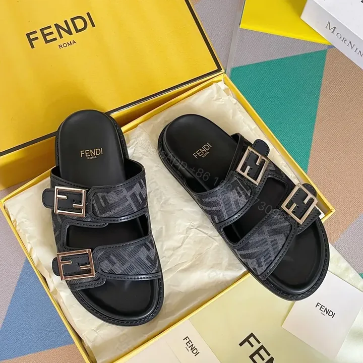 View 1 of Bold Sandal Straps: Fendi Monogram Slide for All-Day Comfort