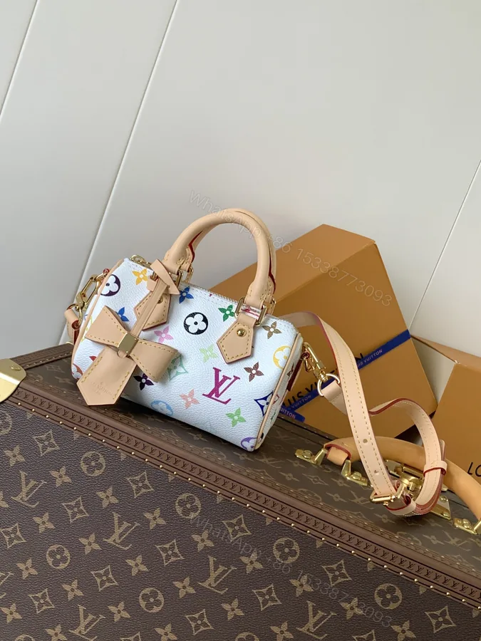 View 1 of 路易威登高仿迷你蝴蝶結手提包 多色經典花紋設計款