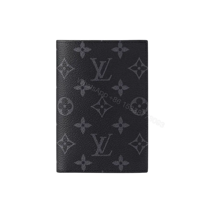 View 1 of Louis Vuitton Passport Cover Monogram Eclipse Black 14Cm M64501