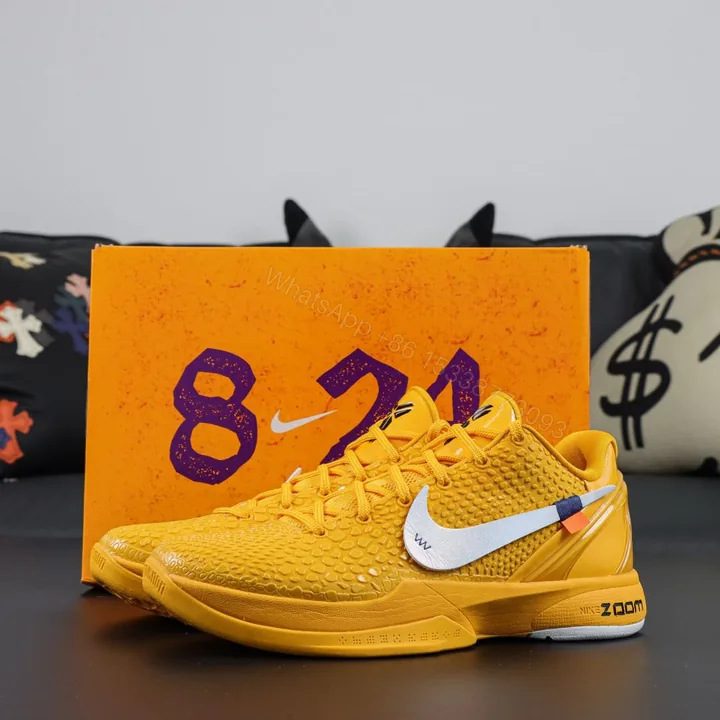 View 1 of Off White Kobe 6 Protro Yellow Reps