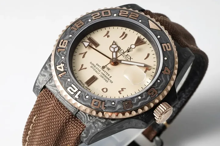 View 1 of EW Factory Clean Factory Diw Rolex GMT-Master II, Brown, Carbon Fiber