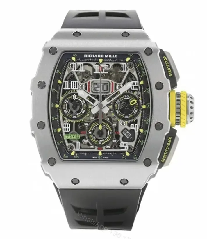 View 1 of Richard Mille Titanium Replica RM011 Super Clone