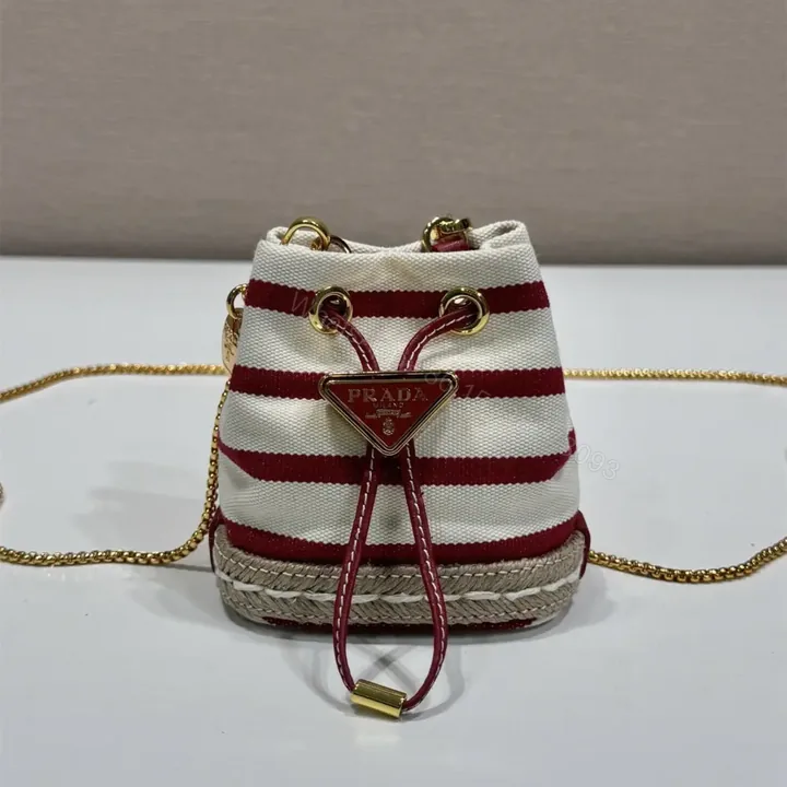 View 1 of 高仿Prada*Mariner系列1NR16H水桶包紅色Mini免檢版