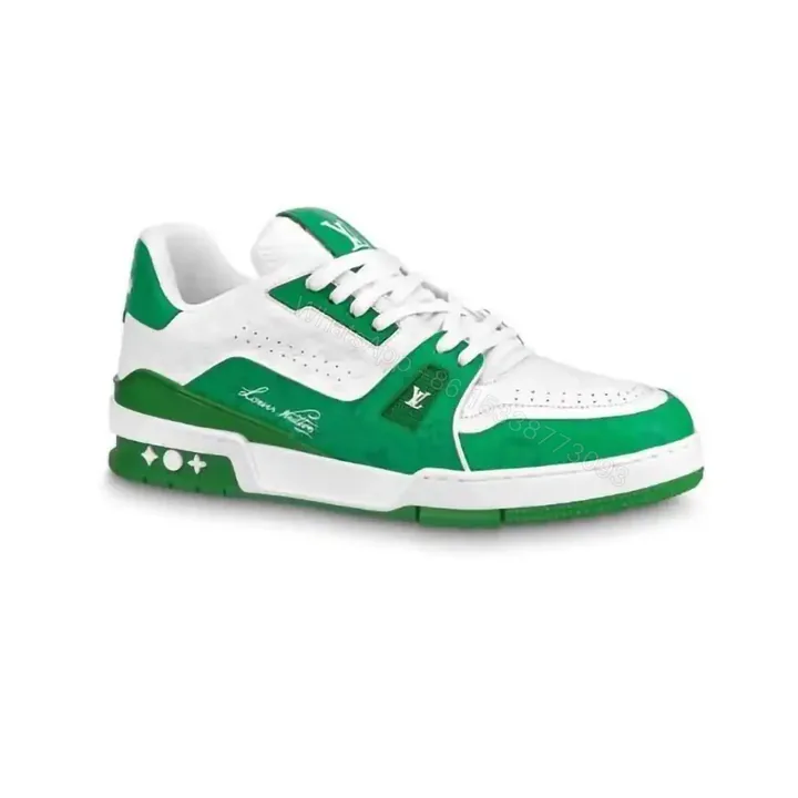 View 1 of LOUIS VUITTON TRAINE SNEAKERS IN GREEN – LSVT380