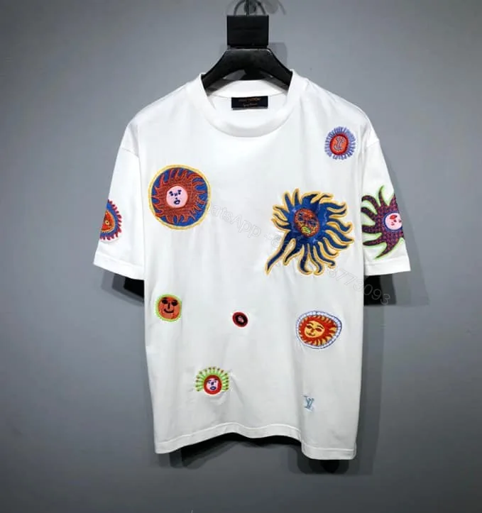 View 1 of LV x YK EMBROIDERED FACES T-SHIRT – LV17