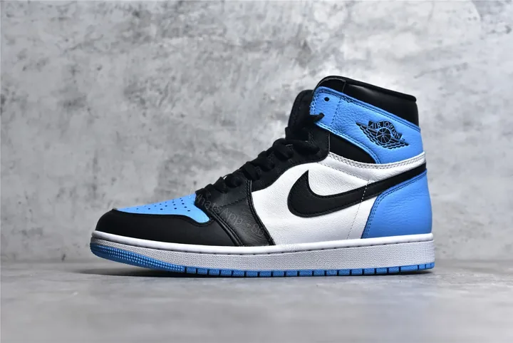 View 1 of Air Jordan 1 Retro High OG “UNC Toe” Reps