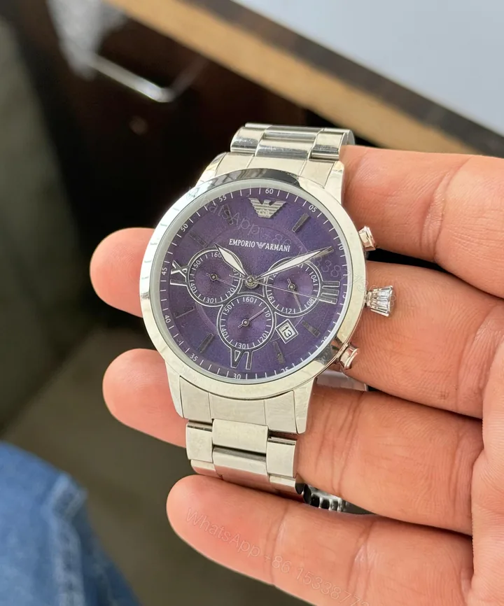View 1 of Emporio Armani Giovanni Chronograph Watch First Copy | 7AA Quality Replica