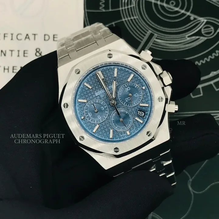 View 1 of Audemars Piguet Royal Oak Blue Chronograph Watches