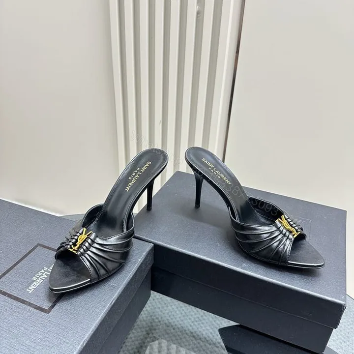 View 1 of YSL FIRST COPY LUXURY PARTY-WEAR HEELS FOR WOMEN SANDALS