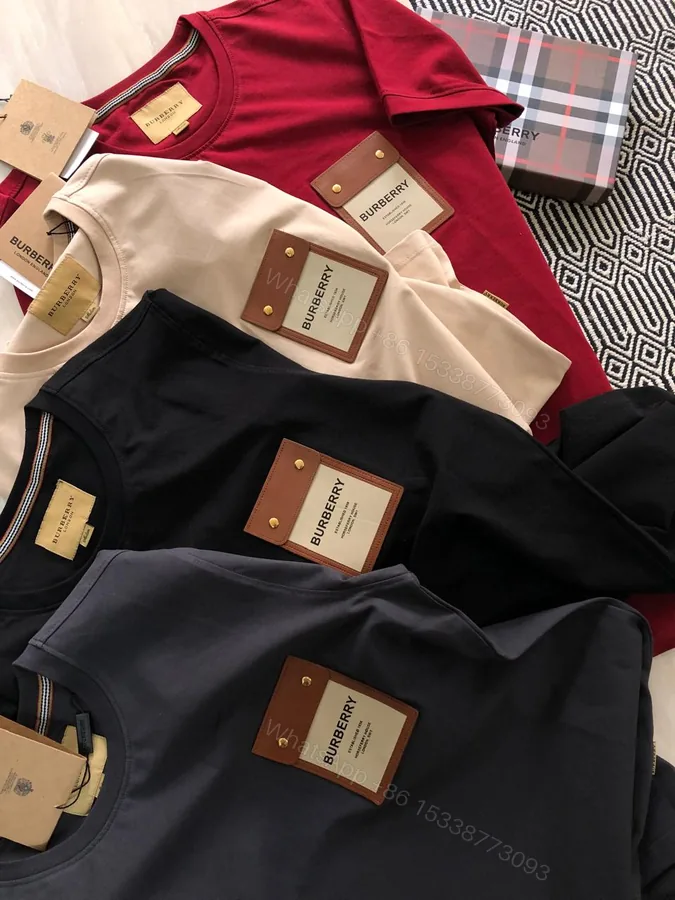 View 1 of First Copy Burberry Cotton Lycra Tee