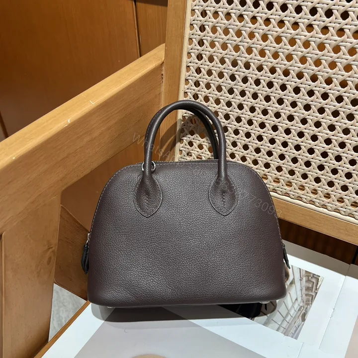View 1 of Hermes 一比一 女款 Bolide 手提包 深咖啡經典款