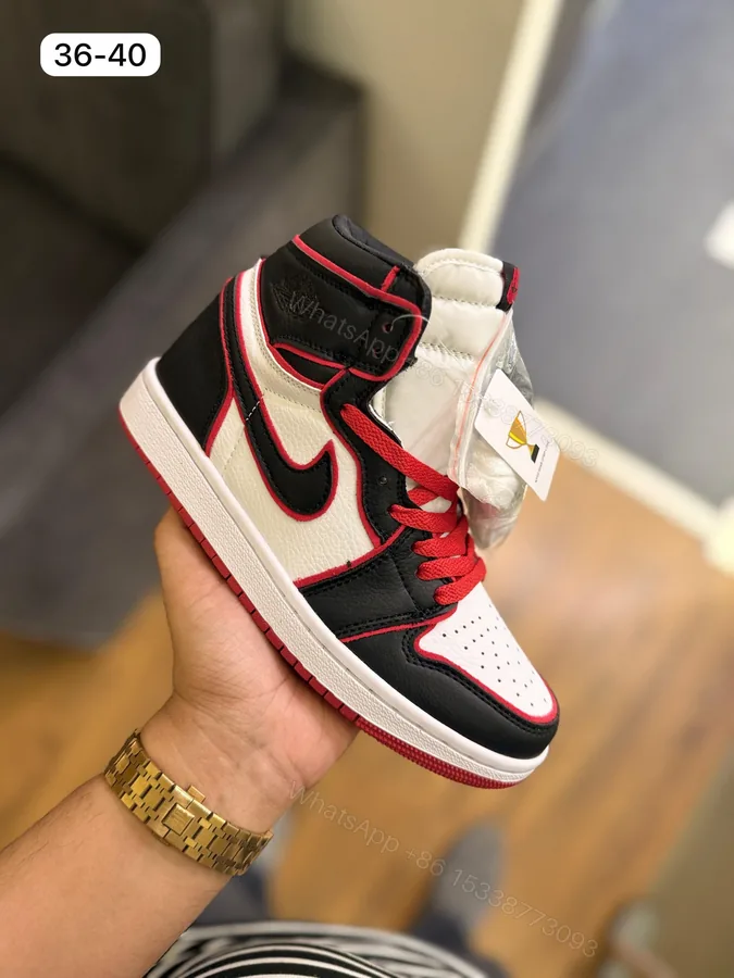 View 1 of FIRST COPY AIR JORDANS RETRO 1 MID BLOODLINE