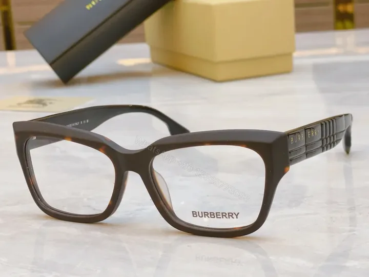 View 1 of Burberry Black Acetate Modern Frame Sunglasses with Designer Details