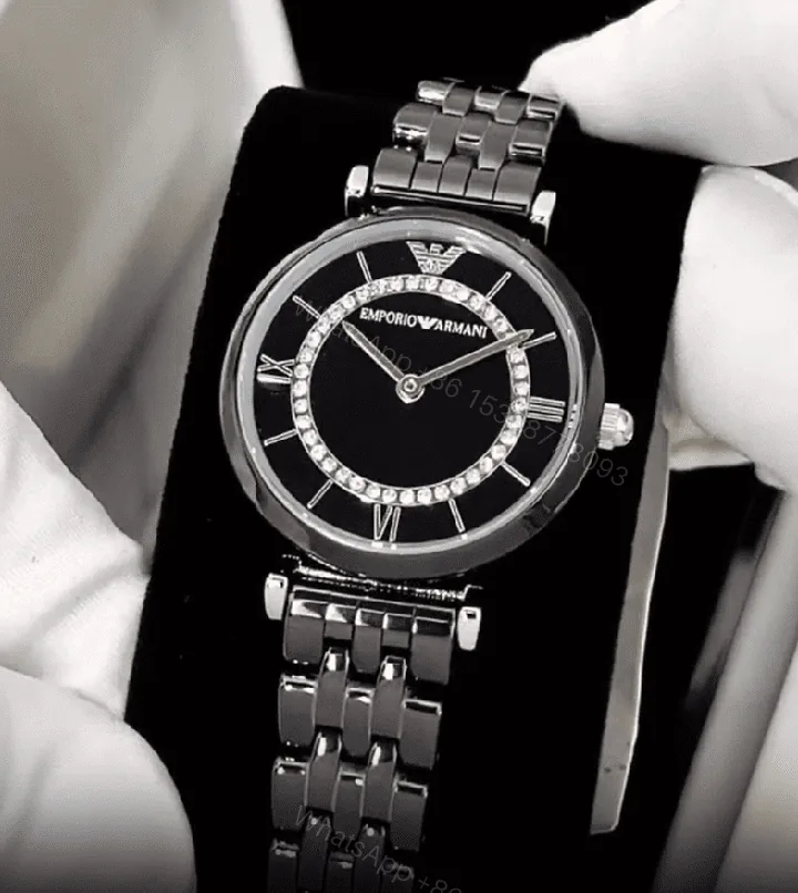 View 1 of Emporio Armani 7AA Black Ceramic 32mm Quartz