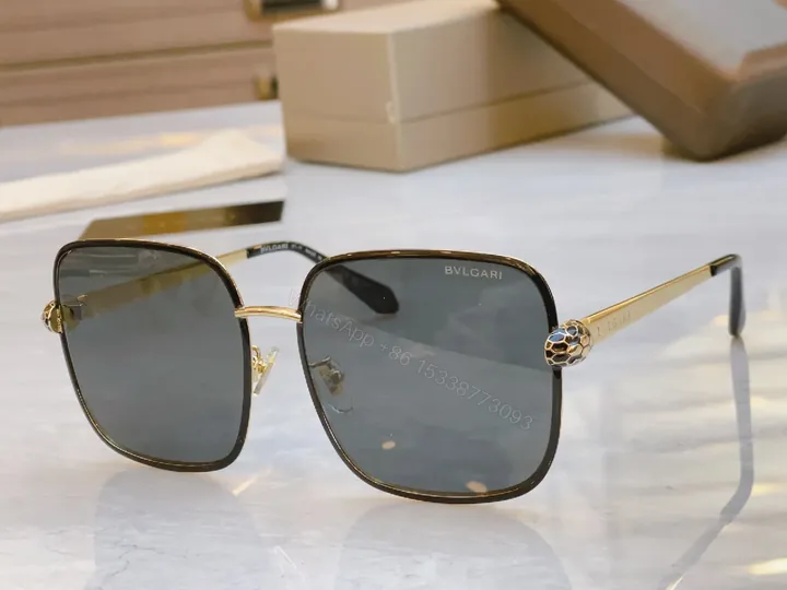 View 1 of Gold-Textured Square-Frame Sunglasses with Polarized Lenses