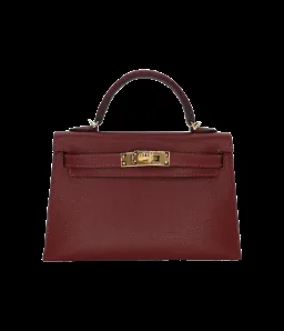 View 1 of Hermès Kelly II Sellier Mini Rouge H Madame Leather Gold Hardware