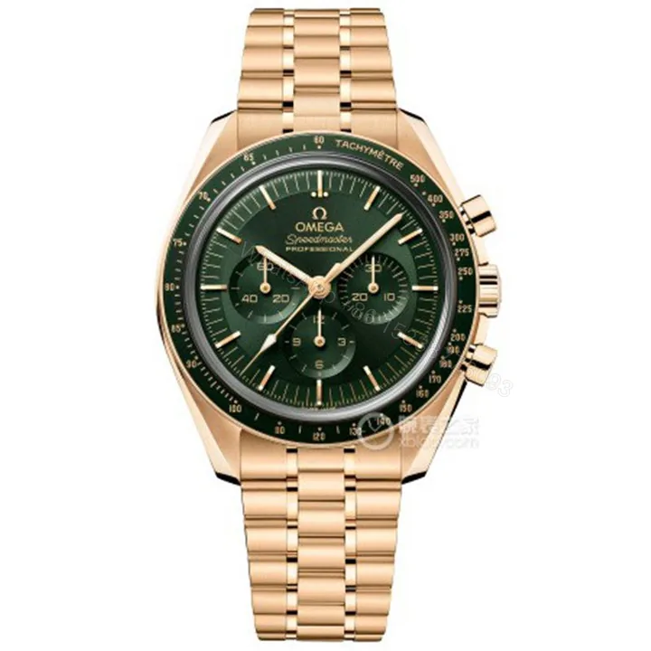 View 1 of Replica Omega Speedmaster Moonwatch Green Dial