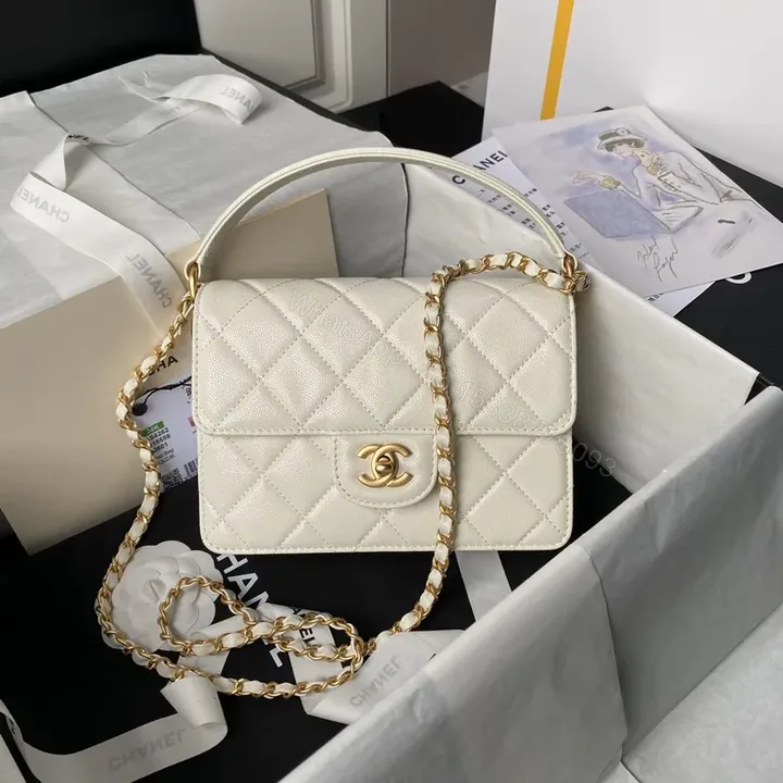 View 1 of Cream Quilted Mini Bag - Luxurious Everyday Charm