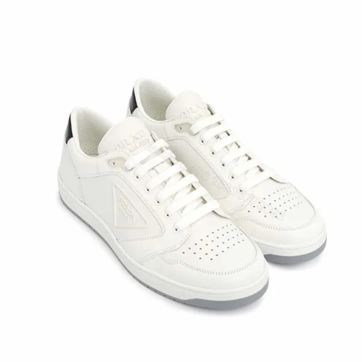 View 1 of Prada District Leather Sneakers White 1E790M 3LJ6 F097W F 030