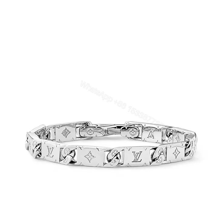View 1 of Louis Vuitton Monogram Tied Up Bracelet Silver M0921M