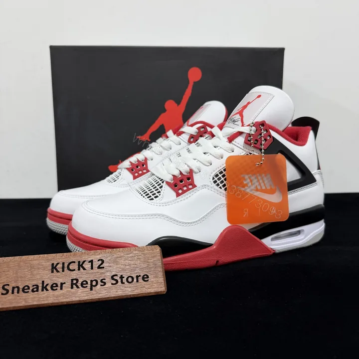 View 1 of Air Jordan 4 Retro Fire Red Reps