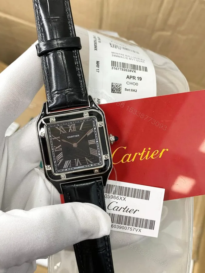 View 1 of Cartier Santos Dumont WSSA0046 Black Dial 36MM Quartz