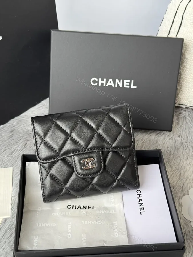 View 1 of Quilted Leather Wallet—Compact Luxury, Everyday Practicality