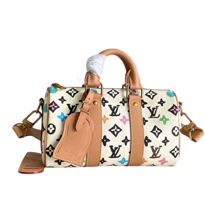 View 1 of Louis Vuitton Speedy 25 Handbag Monogram Canvas In Multicolor 25Cm
