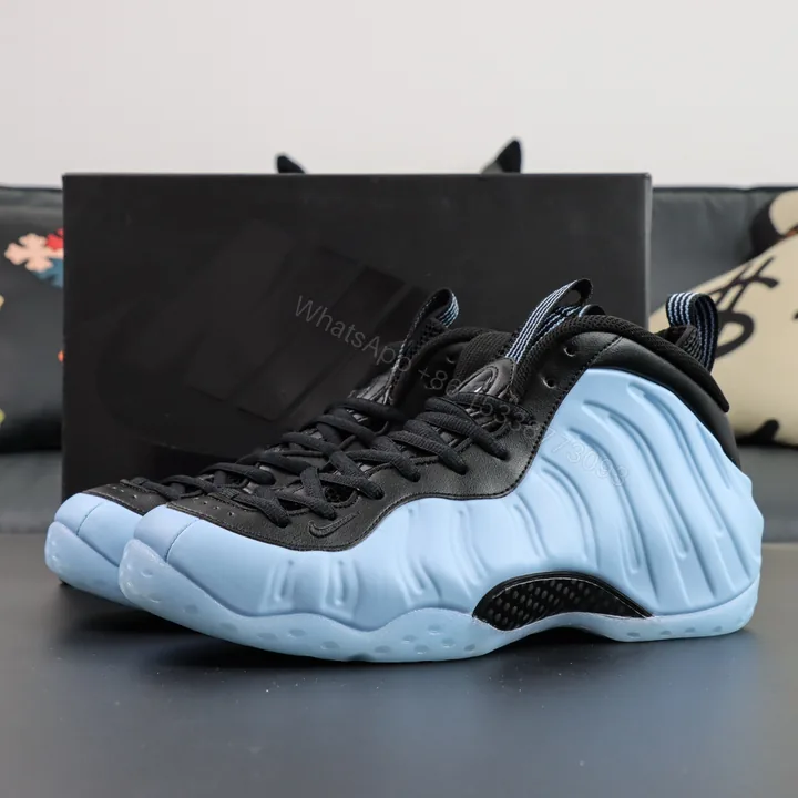 View 1 of Foamposite One “’Psychic Blue and Black”