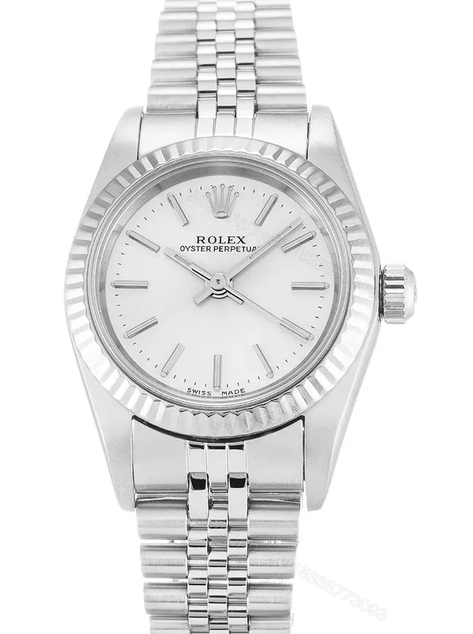 View 1 of Replica Rolex Oyster Perpetual Lady Silver Dial 76094 26 mm