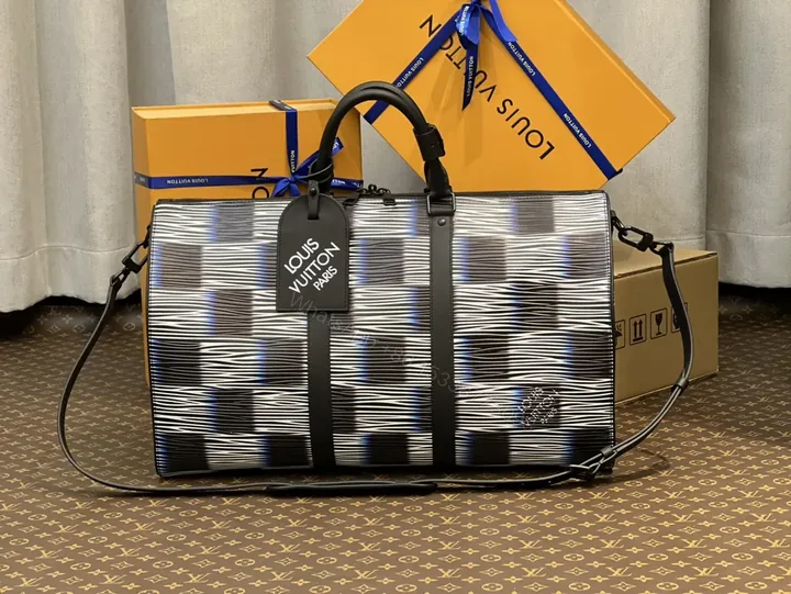 View 1 of Louis Vuitton-Inspired Duffel: Premium Coated Canvas Carryall