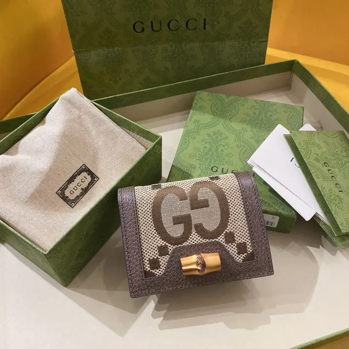 View 1 of GUCCI Diana jumbo card case