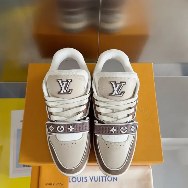 View 1 of Luxury Strap Sneaker: Iconic Leather High-Top with LV Hardware