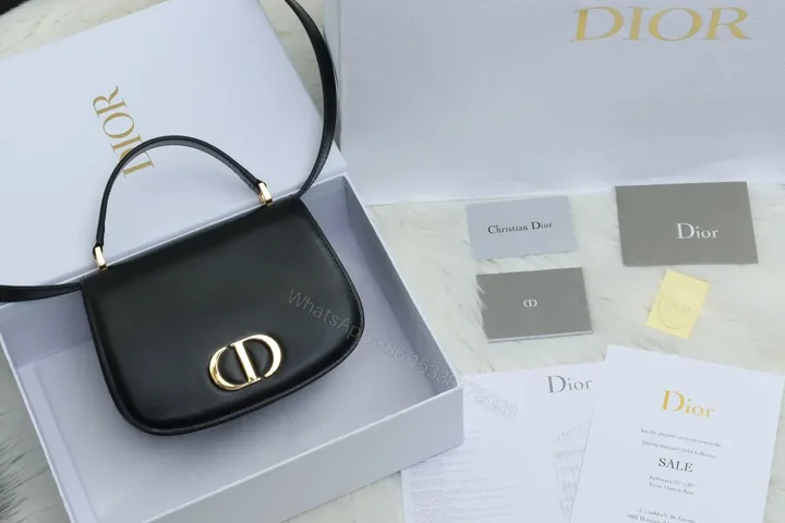 View 1 of Premium Black Leather Shoulder Bag with Gold Hardware - Modern Chic