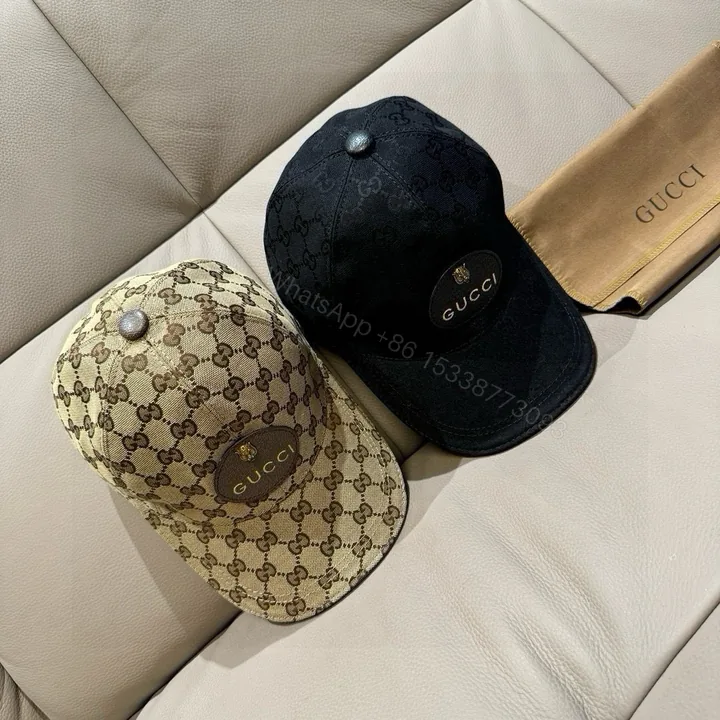 View 1 of Gucci高仿GG圓標棒球帽 雙色老花設計 品牌感十足